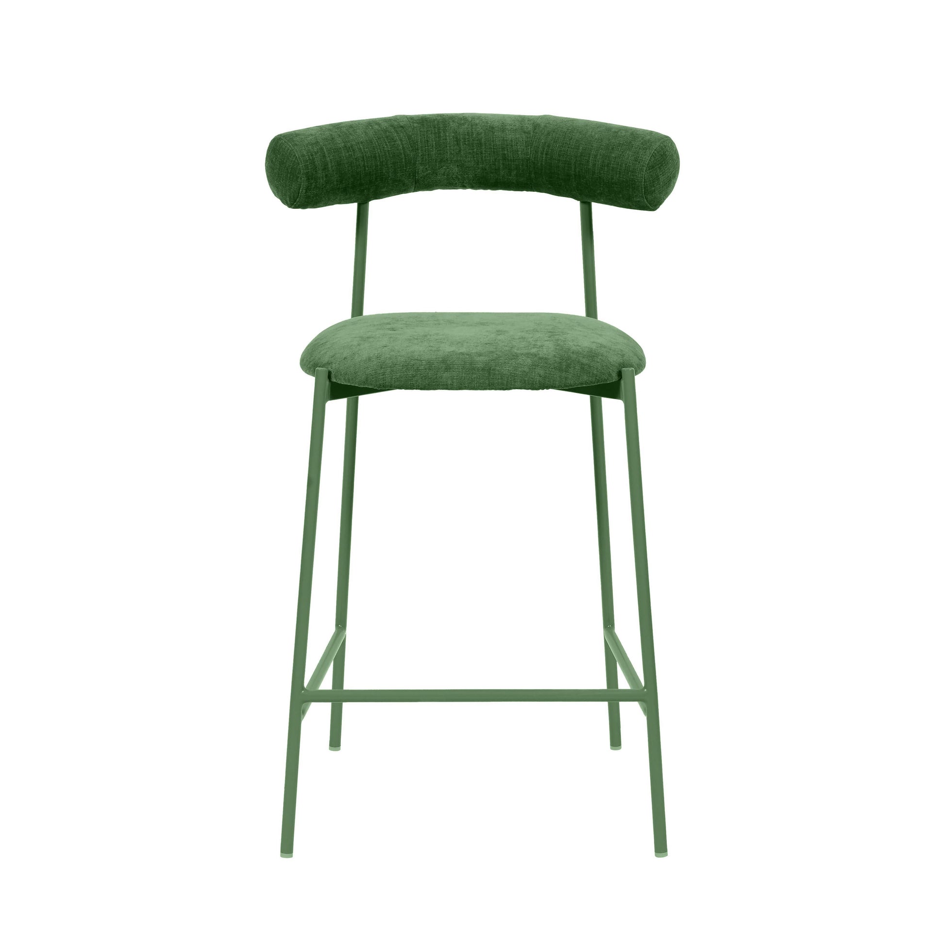 Liliana Performance Velvet Stool by TOV D68767