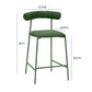Liliana Performance Velvet Stool by TOV D68770
