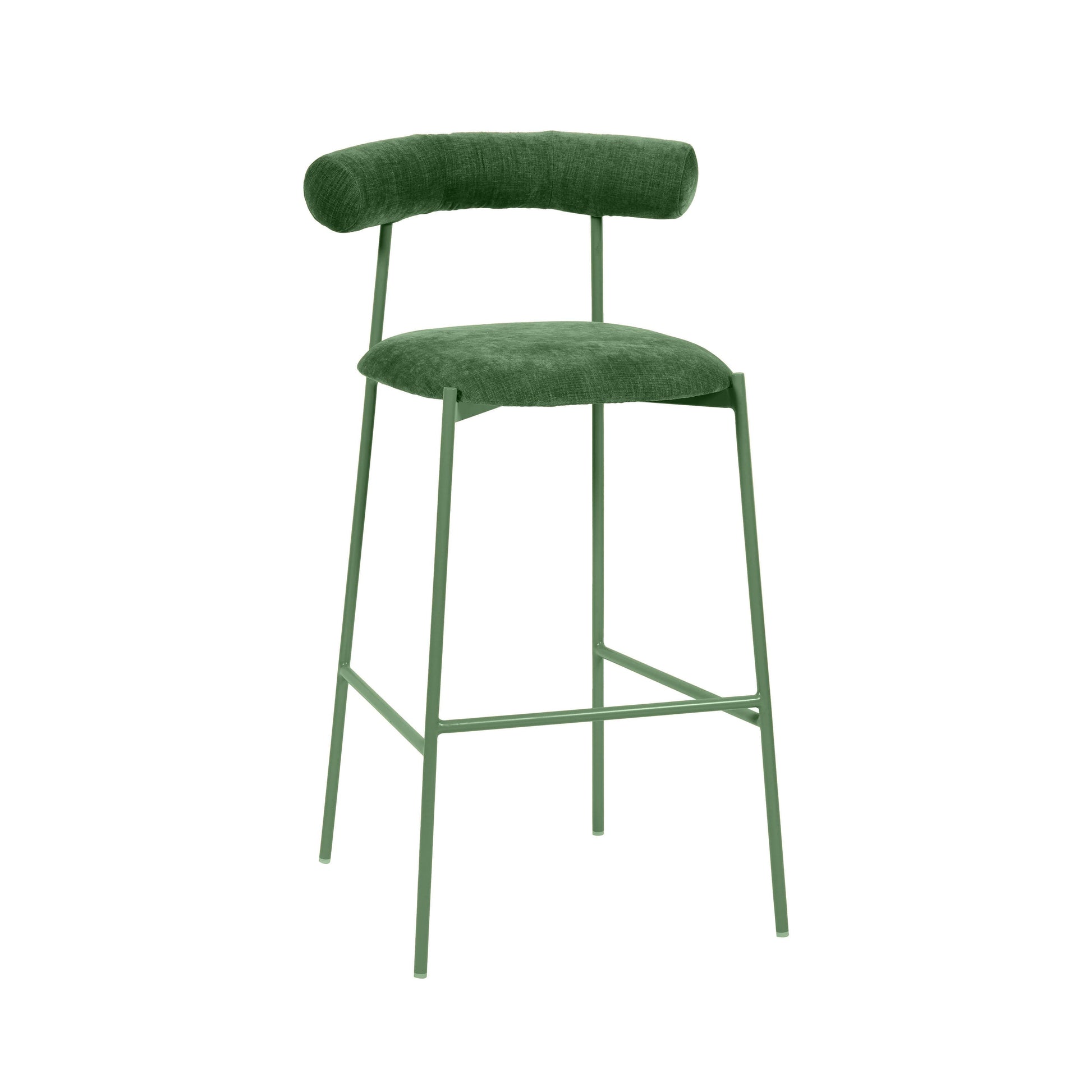 Liliana Performance Velvet Stool by TOV D68770