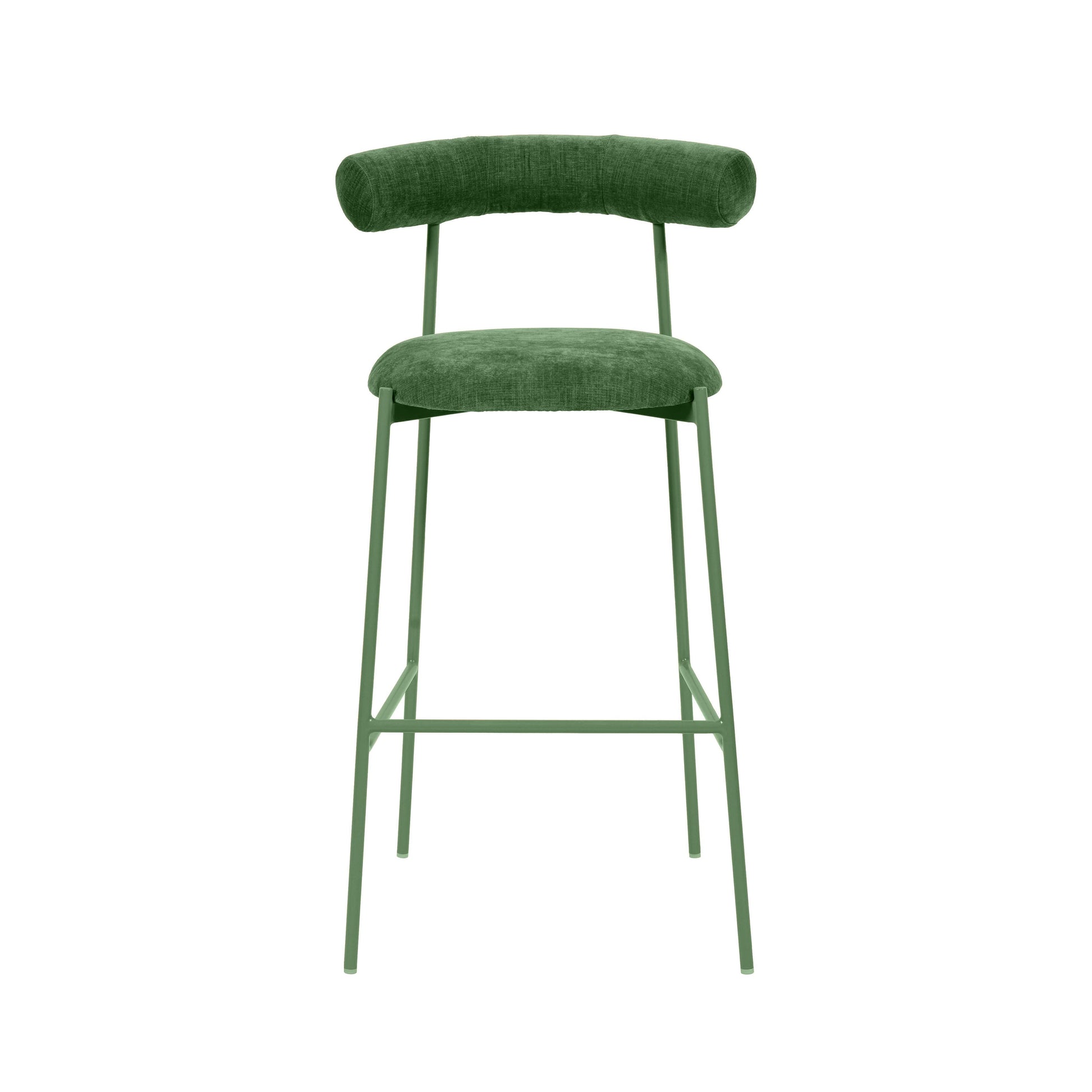 Liliana Performance Velvet Stool by TOV D68771
