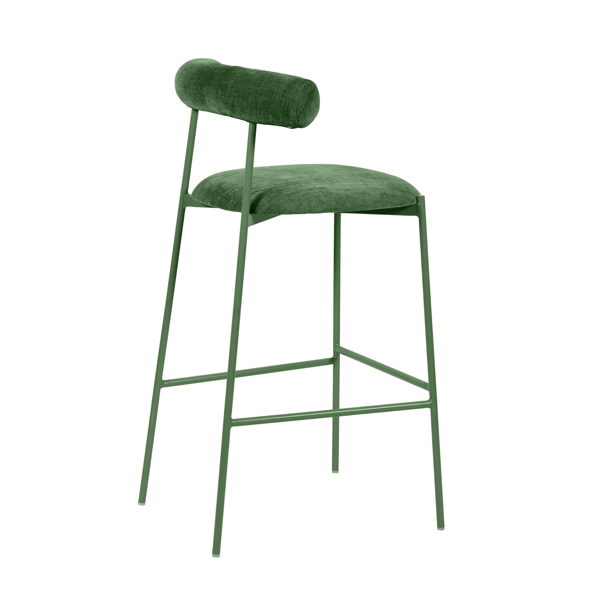 Liliana Performance Velvet Stool by TOV D68772