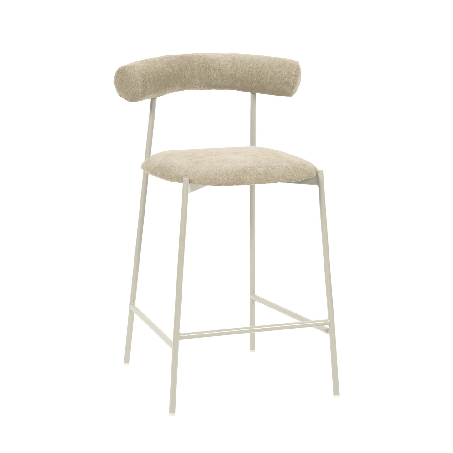 Liliana Performance Velvet Stool by TOV D68771