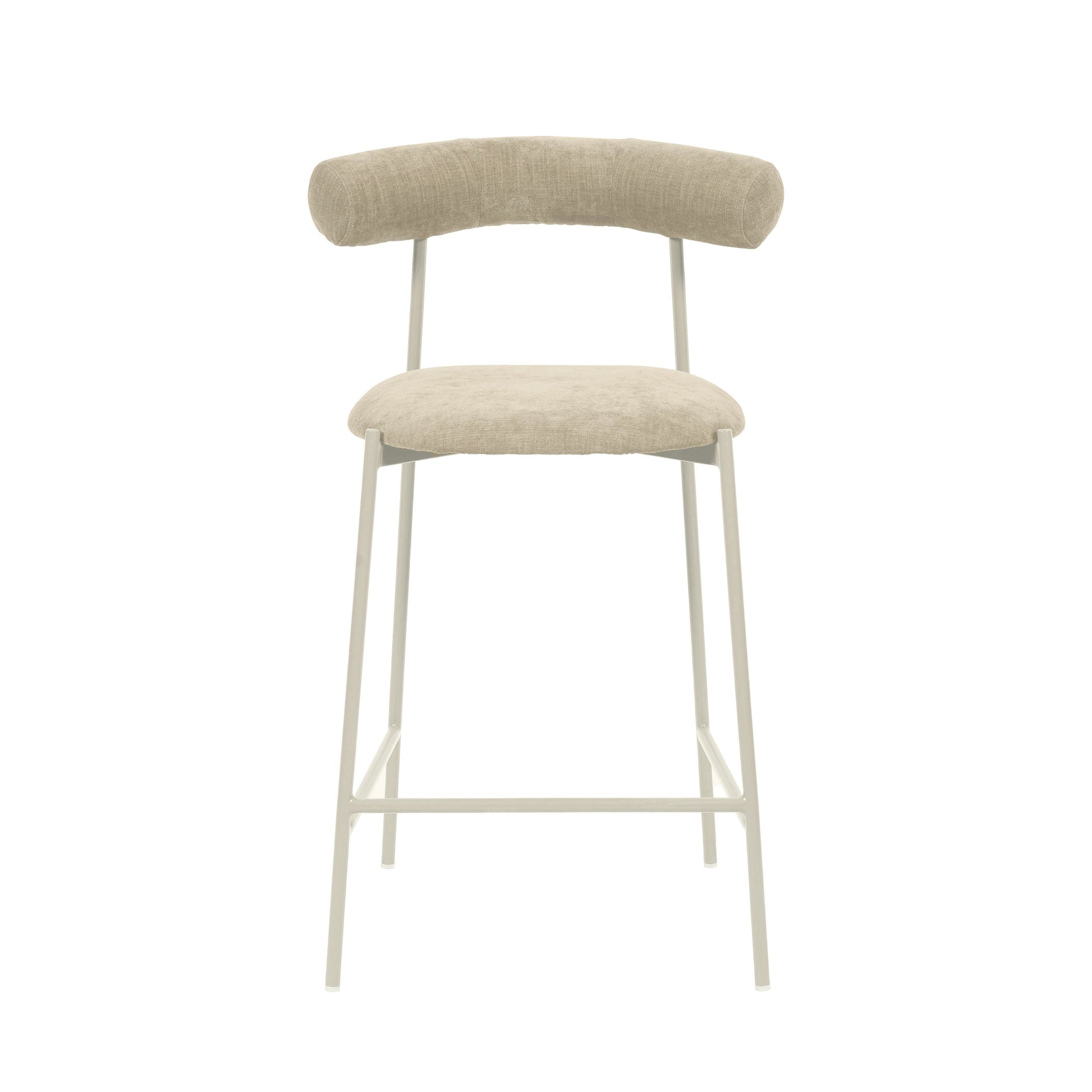Liliana Performance Velvet Stool by TOV D68772