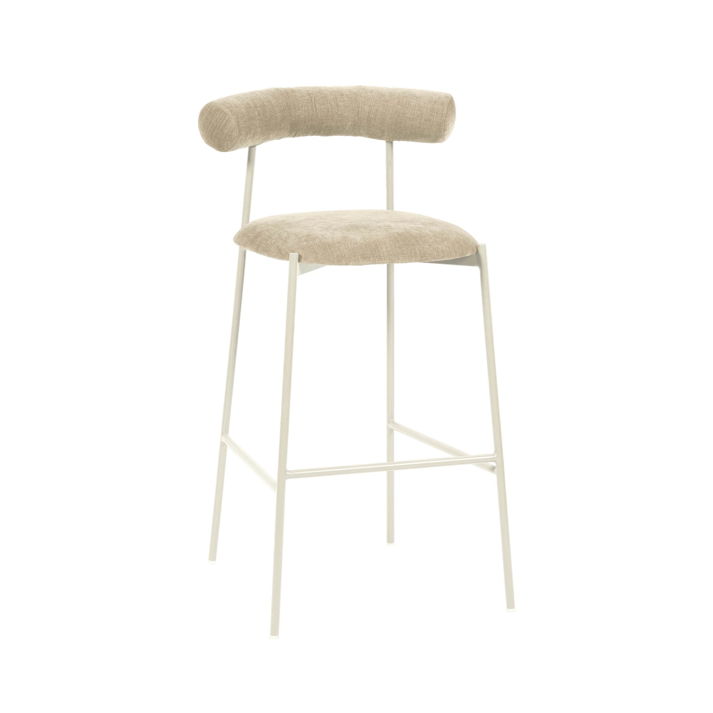 Liliana Performance Velvet Stool by TOV D68772
