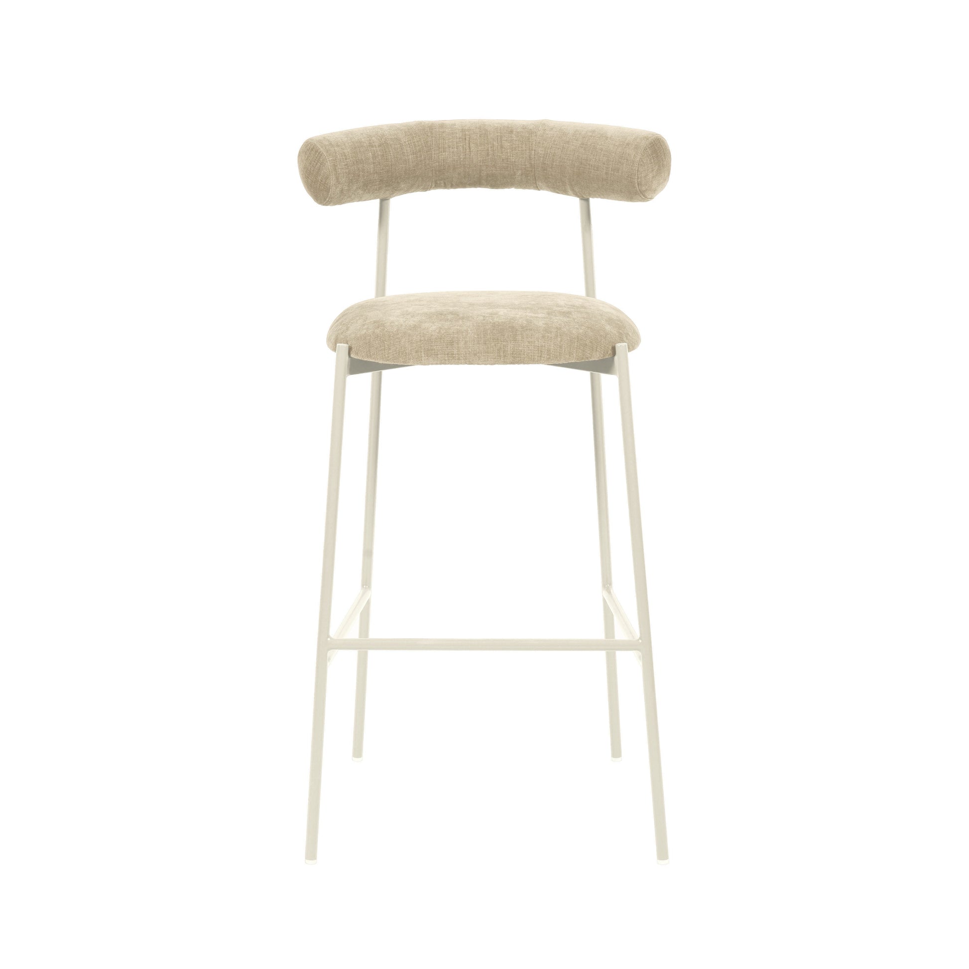 Liliana Performance Velvet Stool by TOV D68767