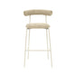 Liliana Performance Velvet Stool by TOV D68770