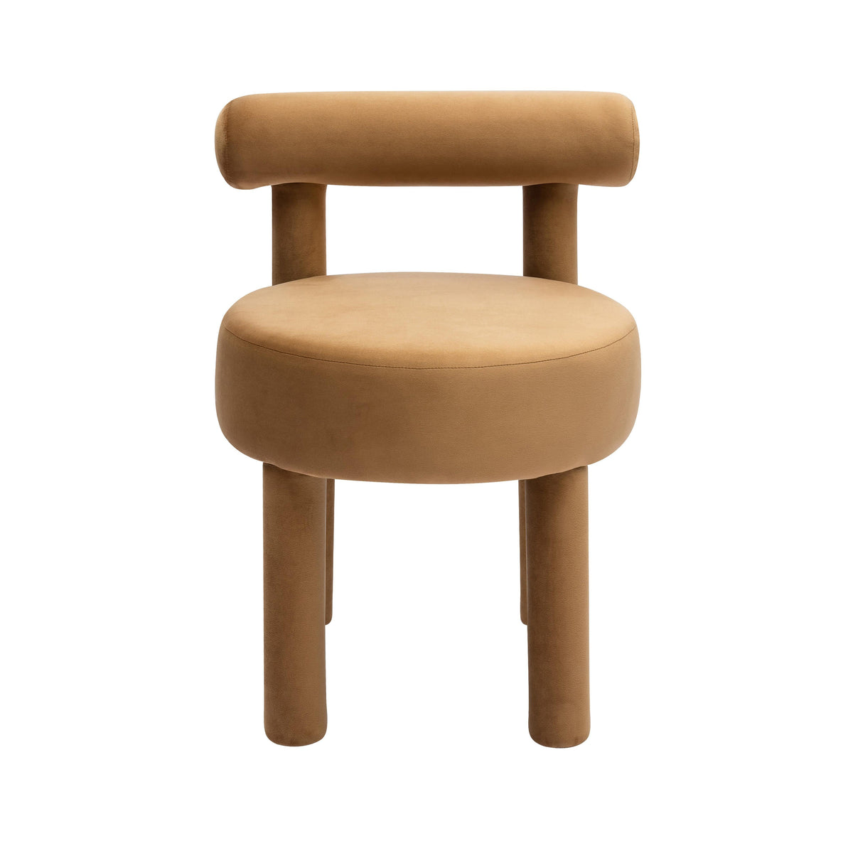 Carmel Cognac Performance Velvet Dining Chair by TOV Furniture – photo 3 of 7