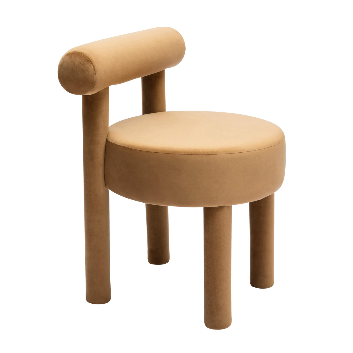 Carmel Cognac Performance Velvet Dining Chair by TOV Furniture – photo 6 of 7