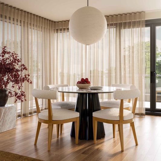 Palla Cream Performance Boucle Dining Chair by TOV Furniture – photo 2 of 6