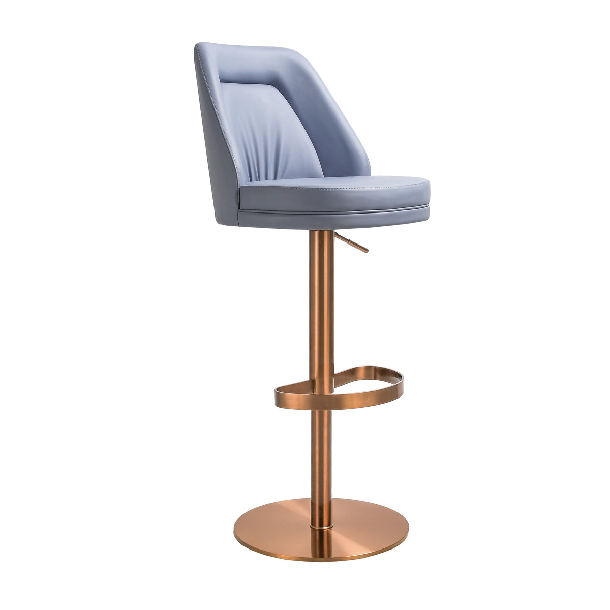 Maven Performance Vegan Leather Adjustable Swivel Stool in Lavender by TOV Furniture – photo 1 of 8