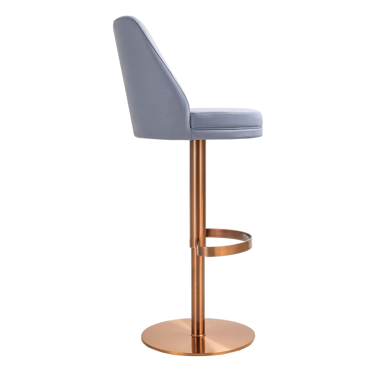 Maven Performance Vegan Leather Adjustable Swivel Stool in Lavender by TOV Furniture – photo 4 of 8
