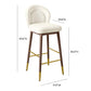 Hailey Velvet Stool by TOV D68843