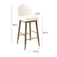 Hailey Velvet Stool by TOV D68844