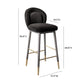 Hailey Velvet Stool by TOV D68845