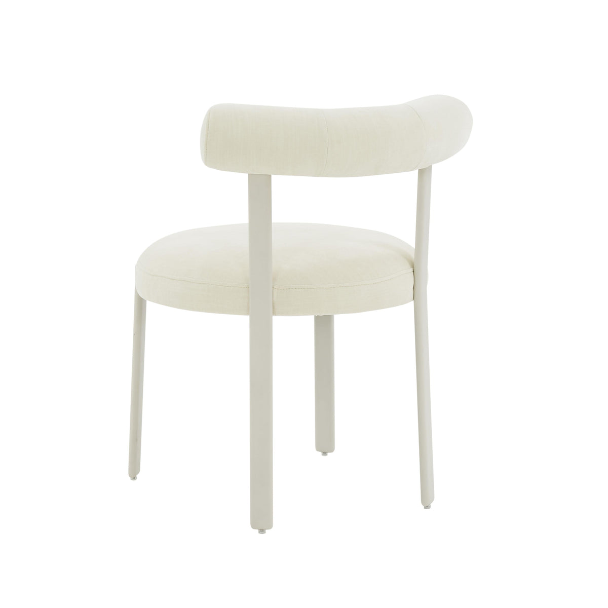 Margaret Performance Chenille Bolster Back Dining Chair in Cream by TOV Furniture – photo 4 of 6