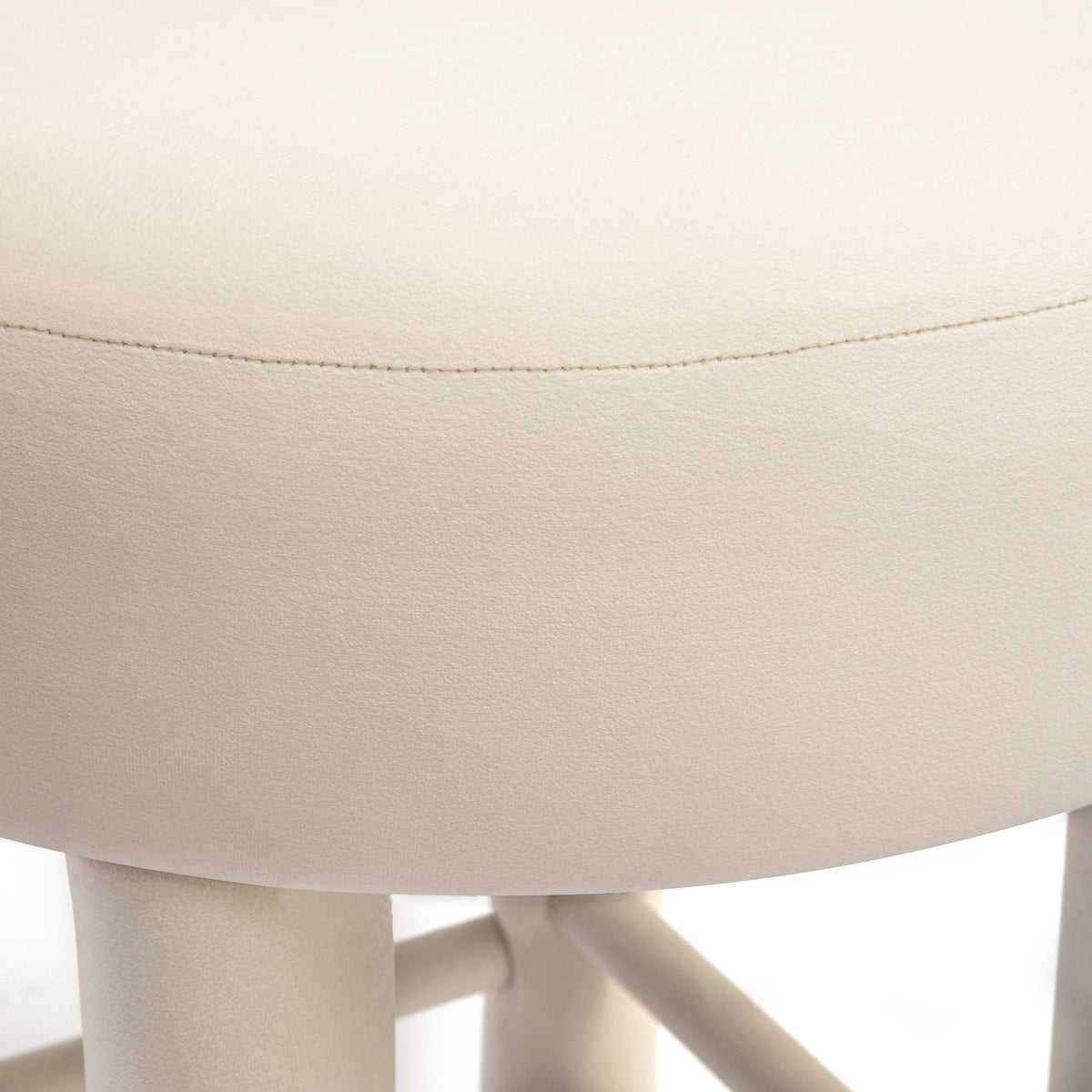 Carmel Cream Performance Velvet Counter Stool by TOV Furniture – photo 5 of 6