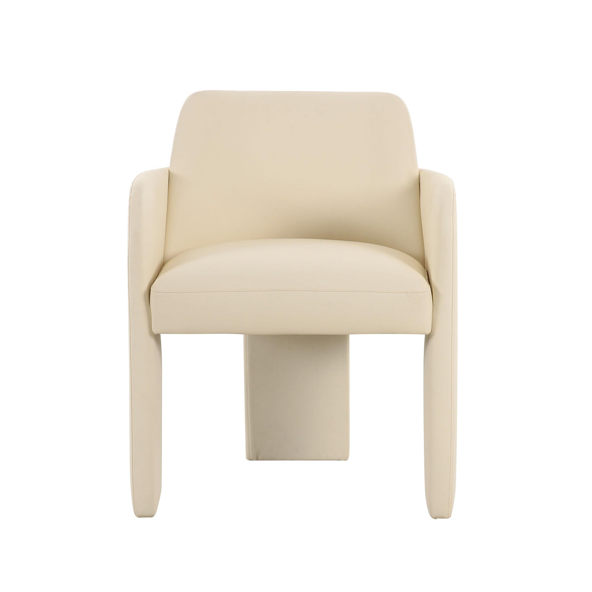 Leo Cream Performance Vegan Leather Dining Chair by TOV Furniture – photo 3 of 7