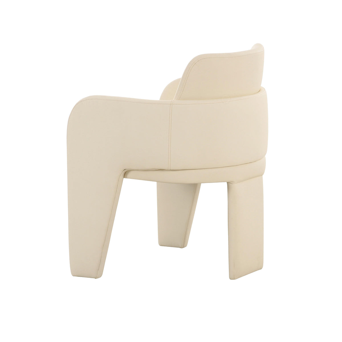 Leo Cream Performance Vegan Leather Dining Chair by TOV Furniture – photo 4 of 7