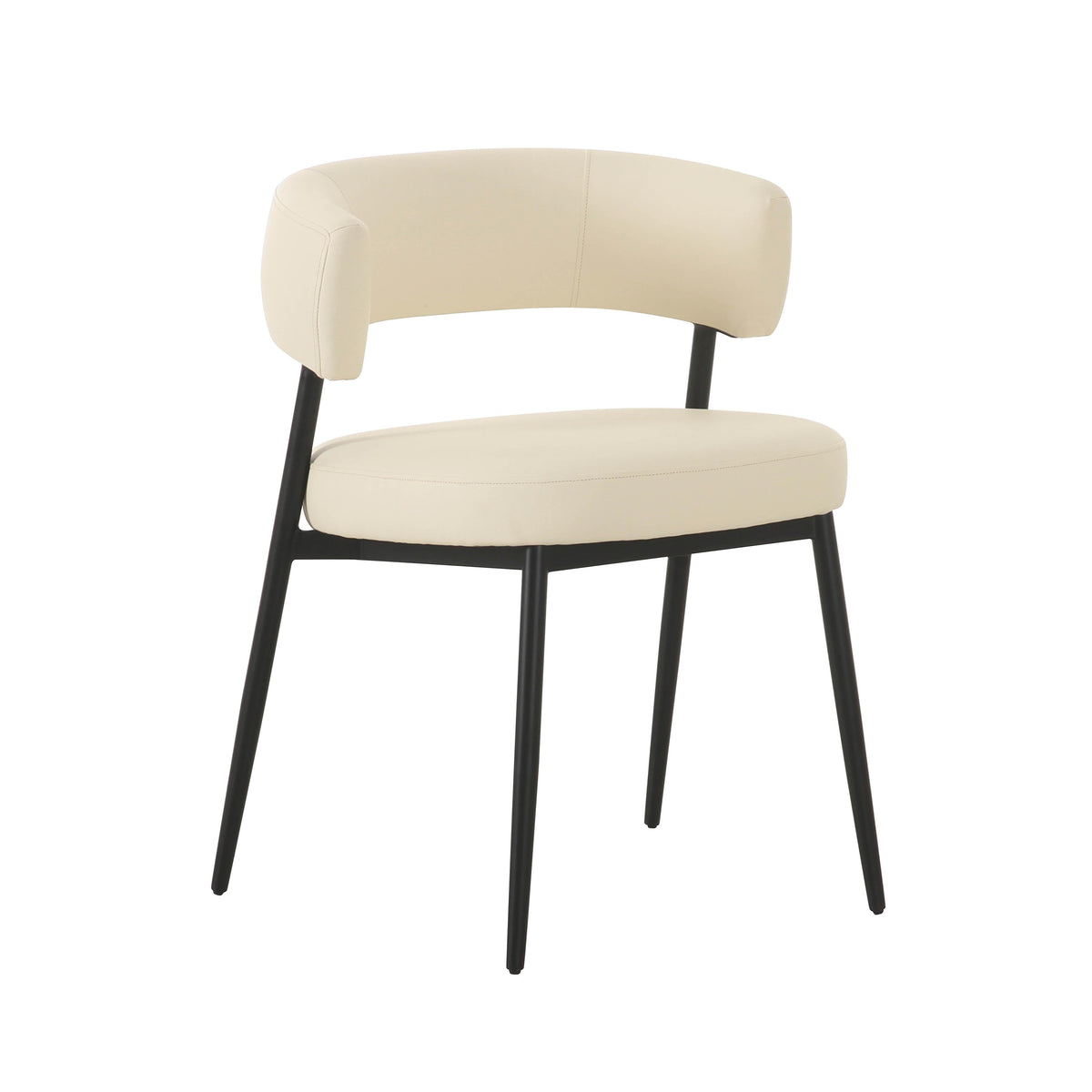 Maxine Cream Performance Vegan Leather Dining Chair by TOV Furniture – photo 1 of 6