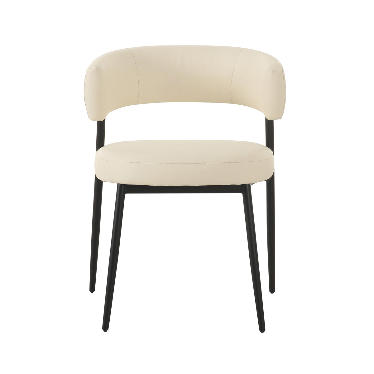 Maxine Cream Performance Vegan Leather Dining Chair by TOV Furniture – photo 3 of 6