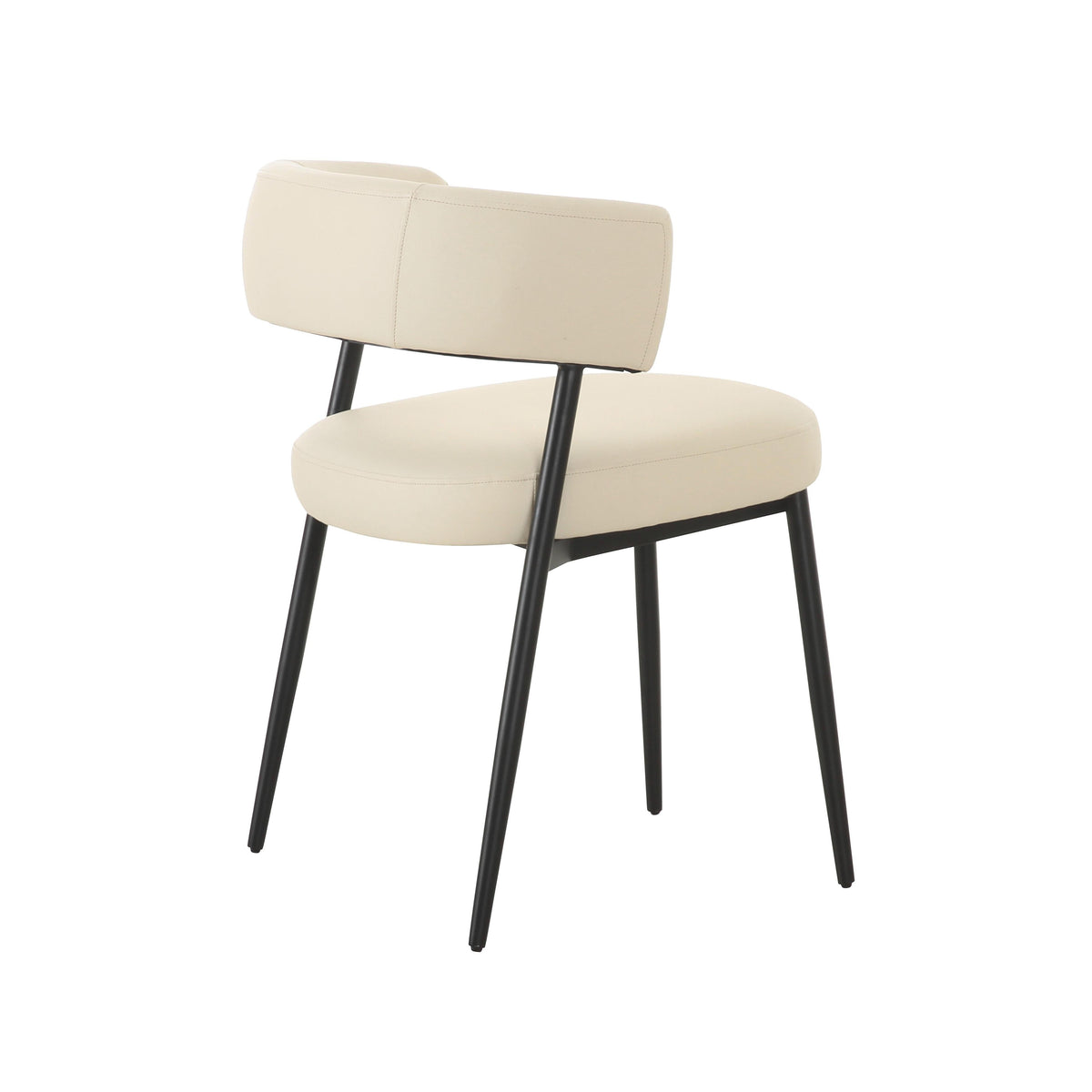 Maxine Cream Performance Vegan Leather Dining Chair by TOV Furniture – photo 4 of 6