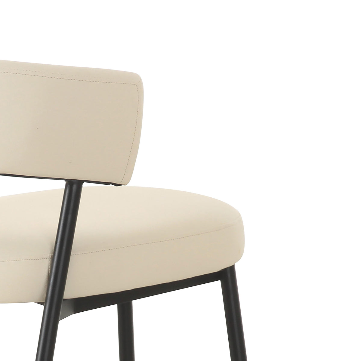 Maxine Cream Performance Vegan Leather Dining Chair by TOV Furniture – photo 5 of 6