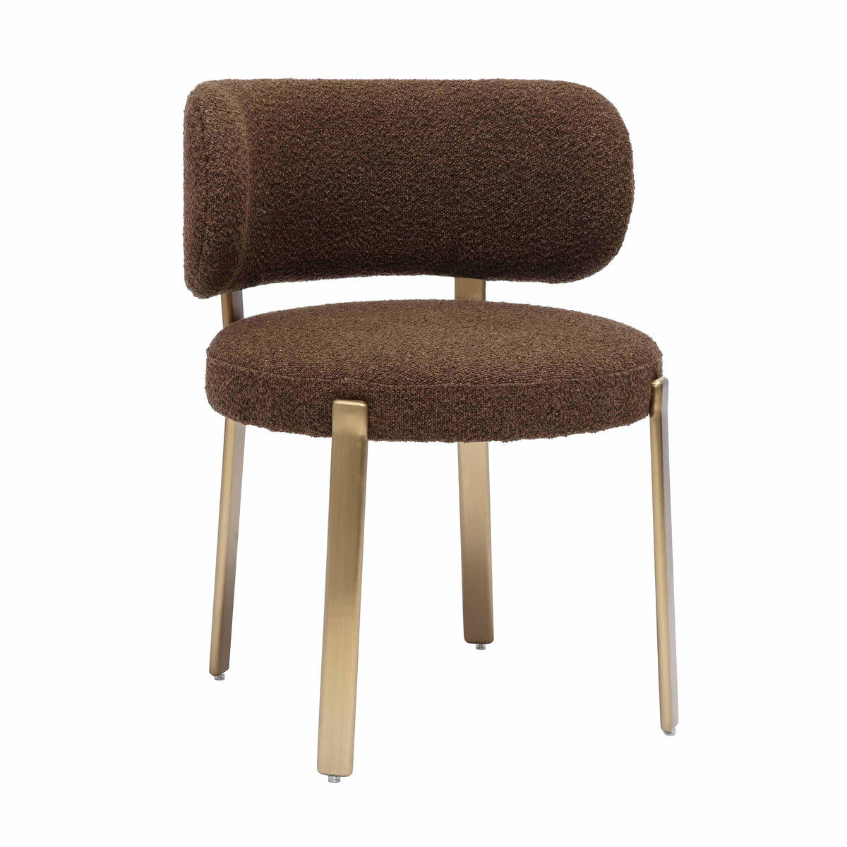 Margaret Chocolate Brown Performance Boucle Dining Chair by TOV Furniture – photo 1 of 8