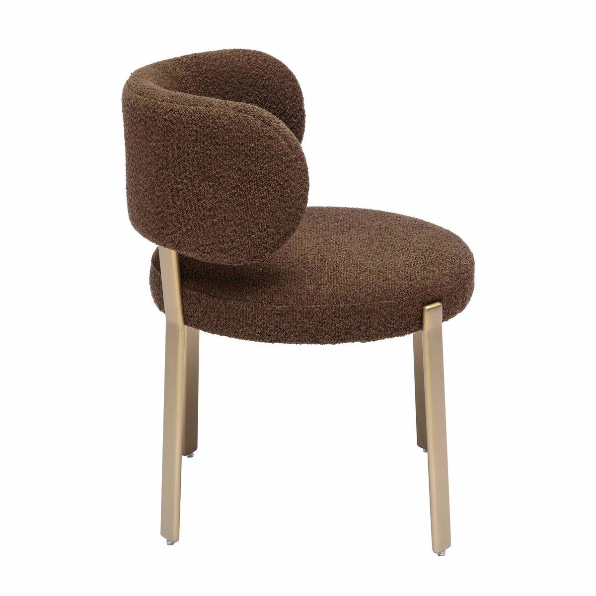 Margaret Chocolate Brown Performance Boucle Dining Chair by TOV Furniture – photo 4 of 8