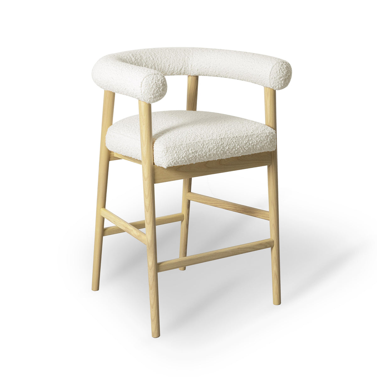 Spara Cream Performance Boucle Counter Stool by TOV Furniture – photo 1 of 6