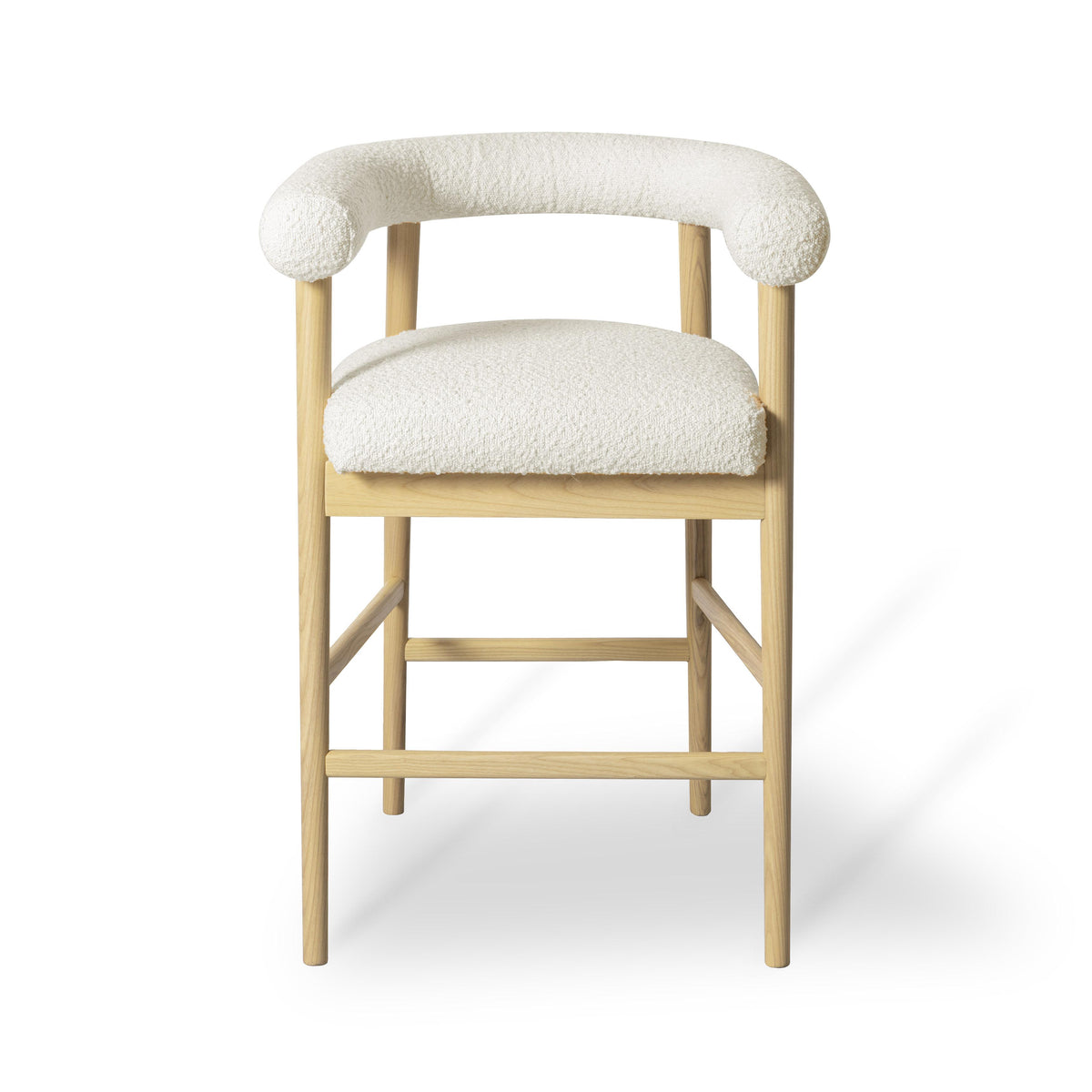 Spara Cream Performance Boucle Counter Stool by TOV Furniture – photo 3 of 6