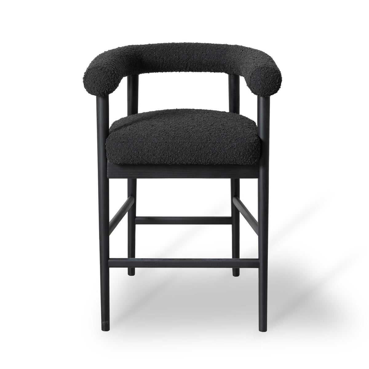 Spara Black Performance Boucle Counter Stool by TOV Furniture – photo 3 of 6