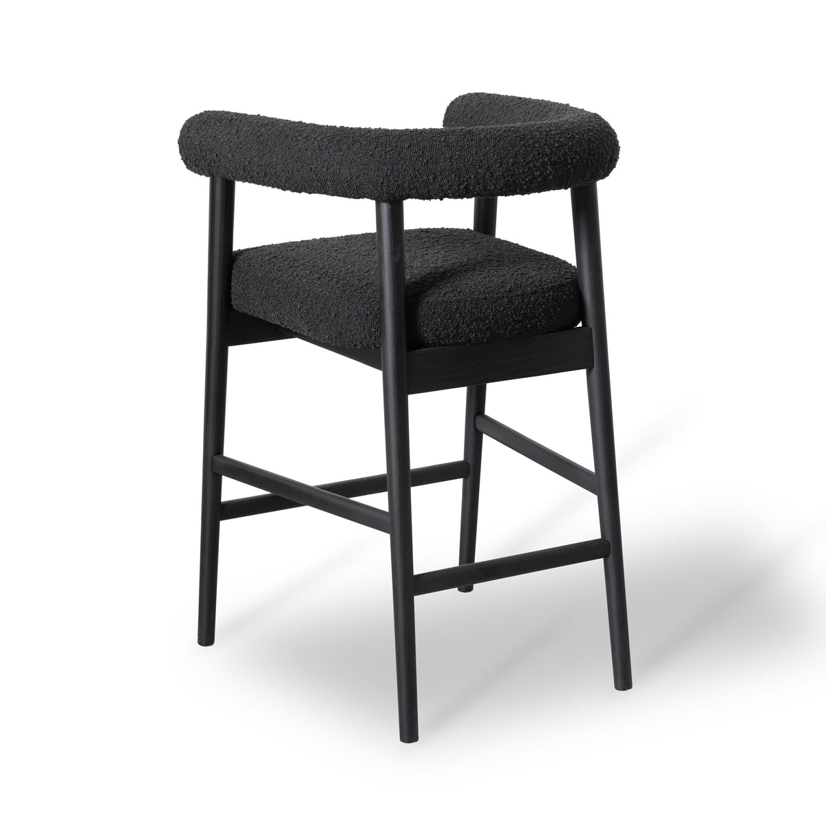 Spara Black Performance Boucle Counter Stool by TOV Furniture – photo 4 of 6