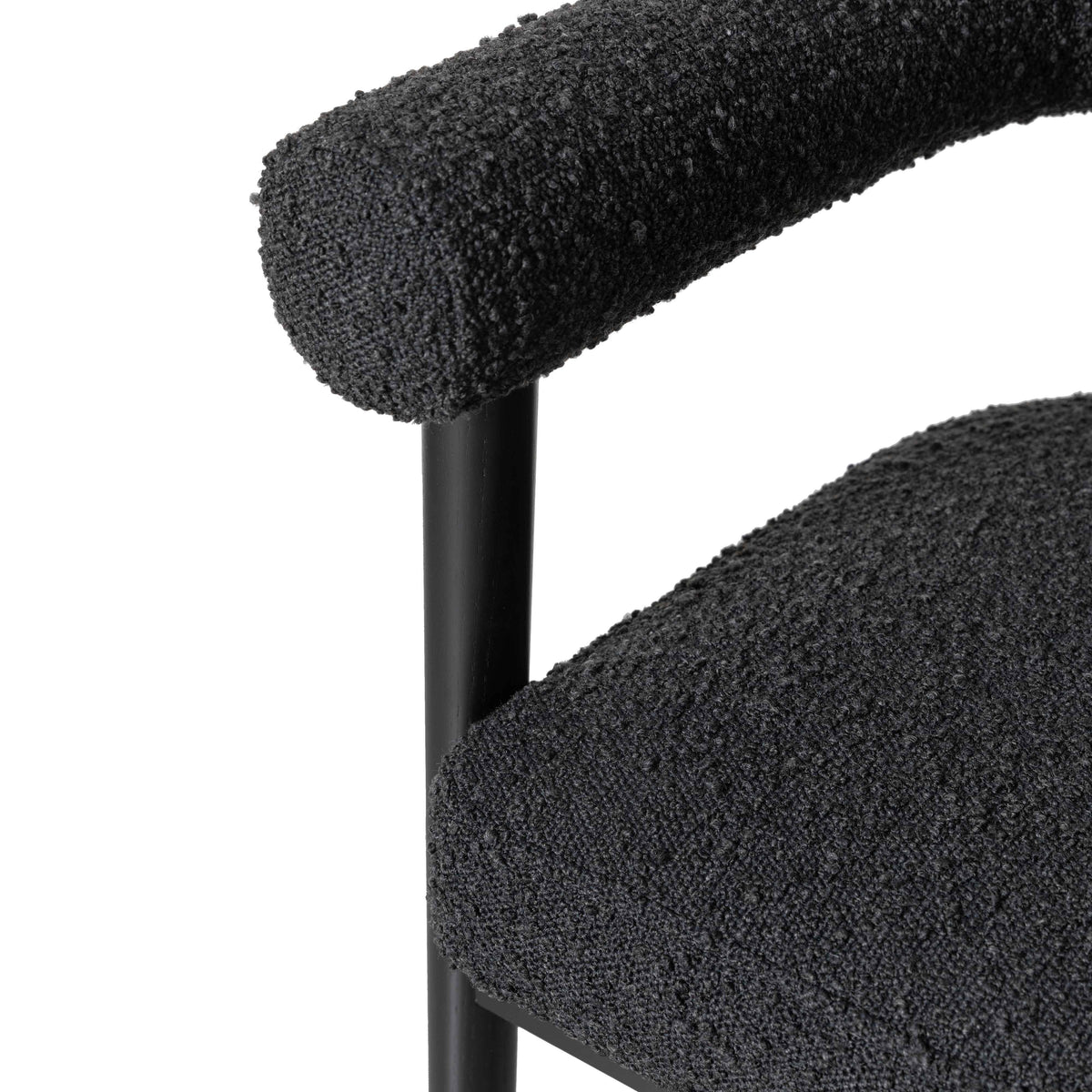 Spara Black Performance Boucle Counter Stool by TOV Furniture – photo 5 of 6