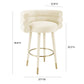 Betty Velvet Stool by TOV D6452