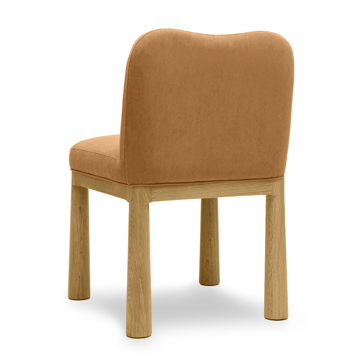 Tiara Cognac Performance Velvet Oak Dining Chair by TOV Furniture – photo 4 of 7