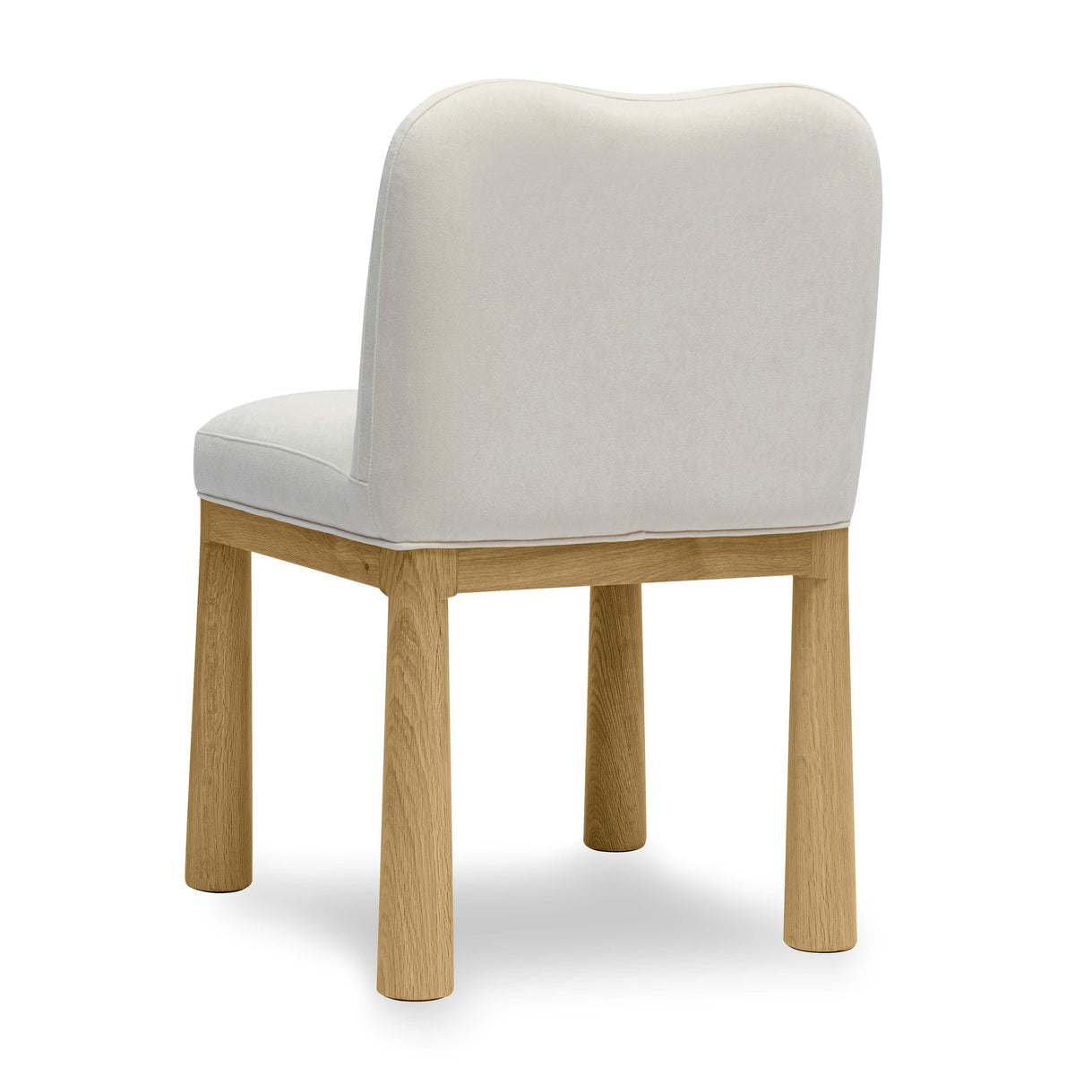 Tiara Cream Performance Velvet Oak Dining Chair by TOV Furniture – photo 4 of 7