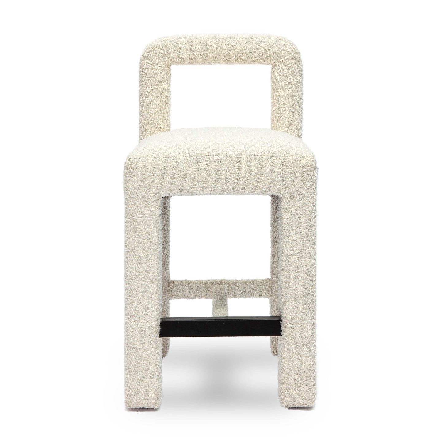 Hazel Performance Boucle Counter Stool Cream by Tov Furniture