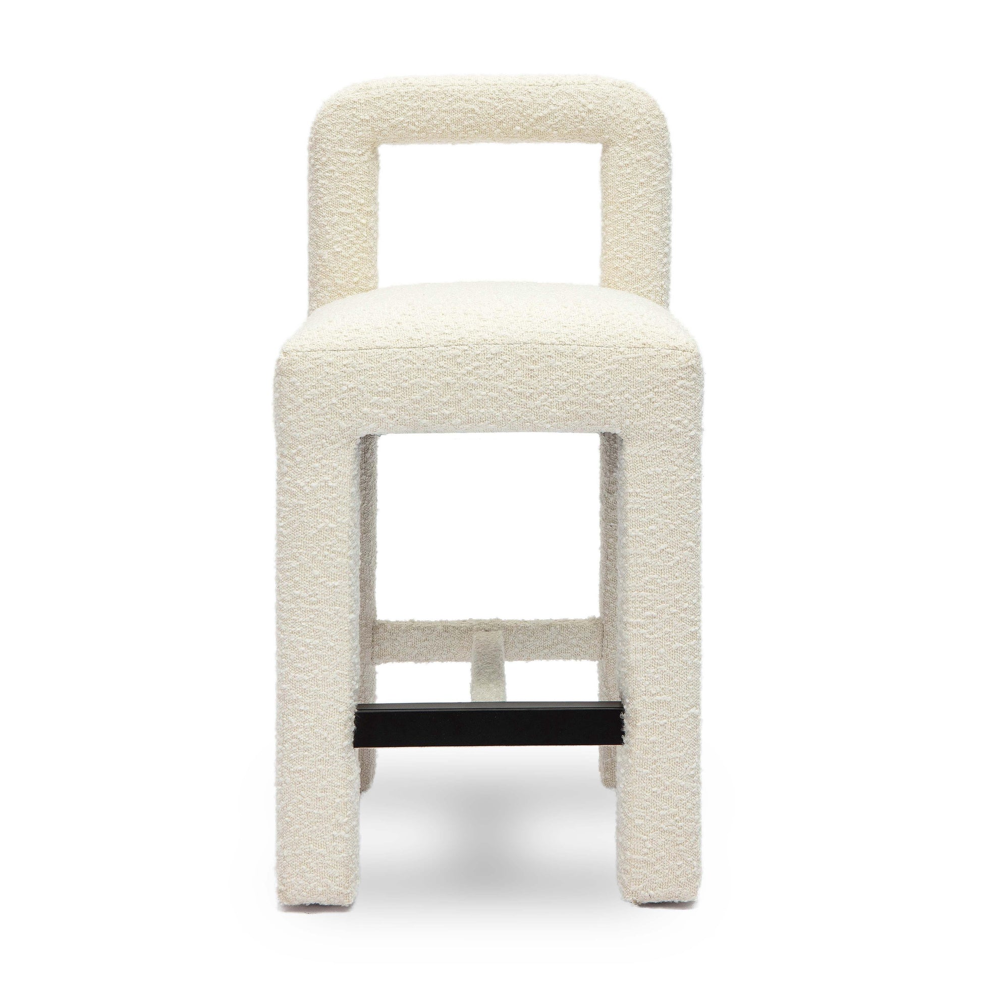 Hazel Performance Boucle Counter Stool Cream by Tov Furniture
