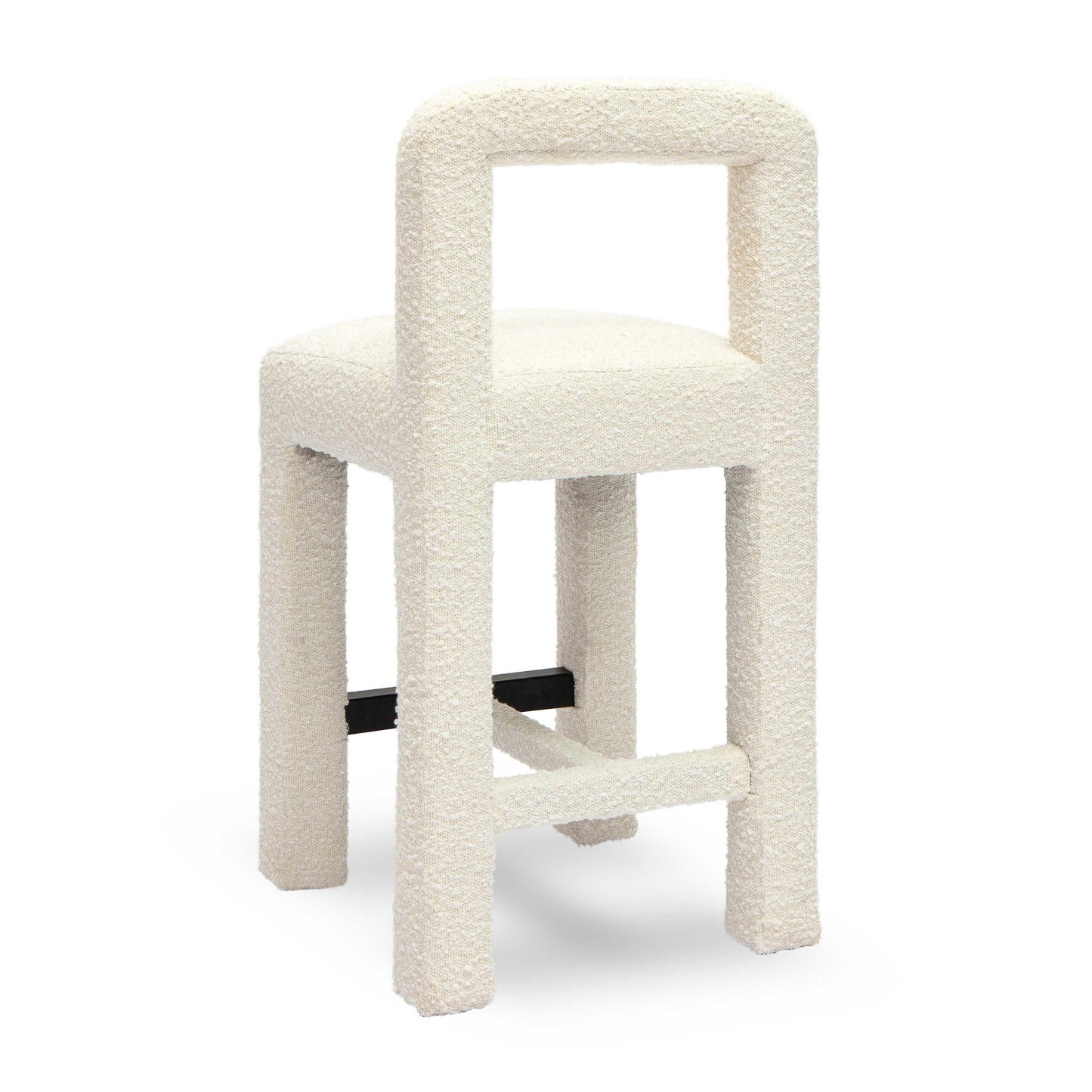Hazel Performance Boucle Counter Stool Cream by Tov Furniture
