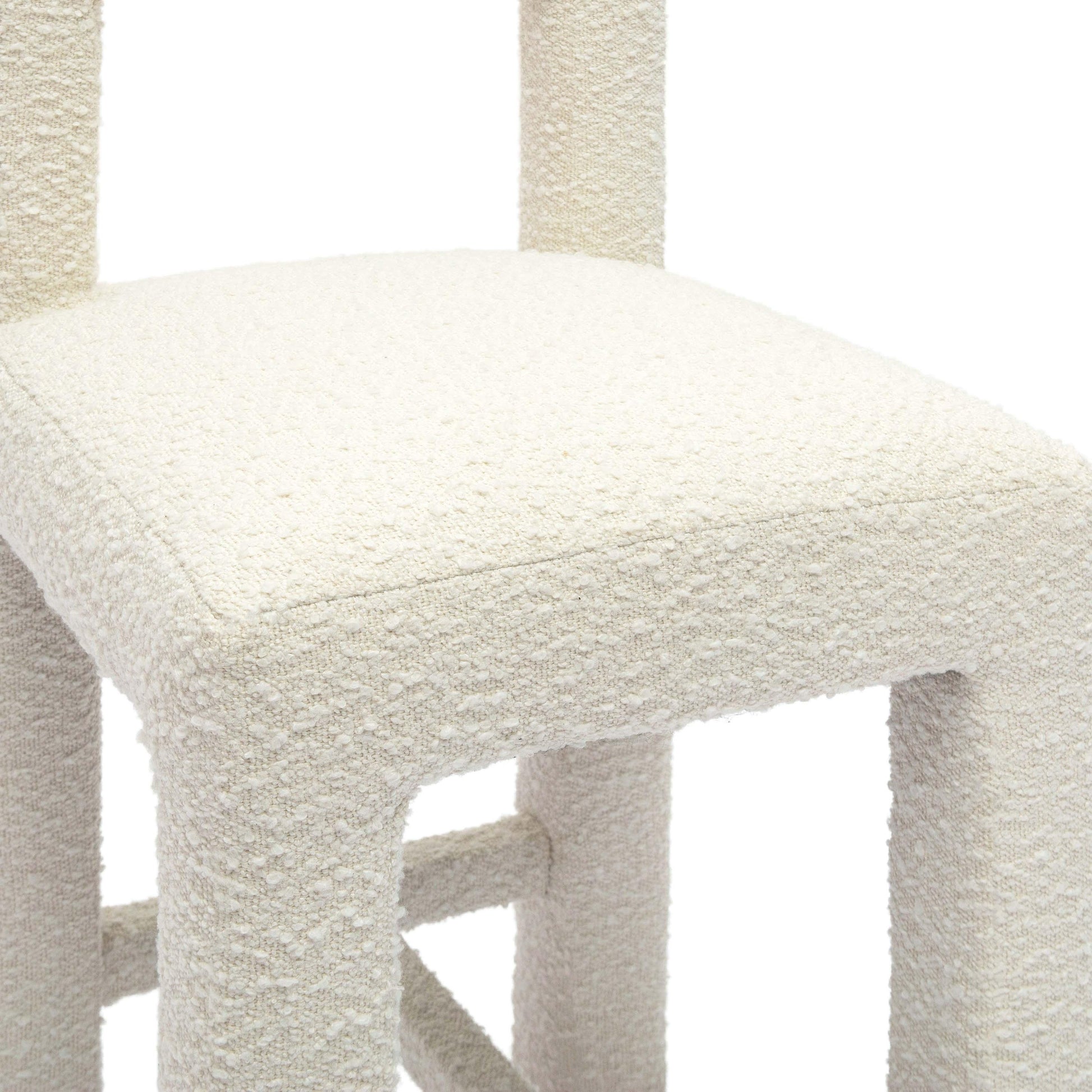 Hazel Performance Boucle Counter Stool Cream by Tov Furniture