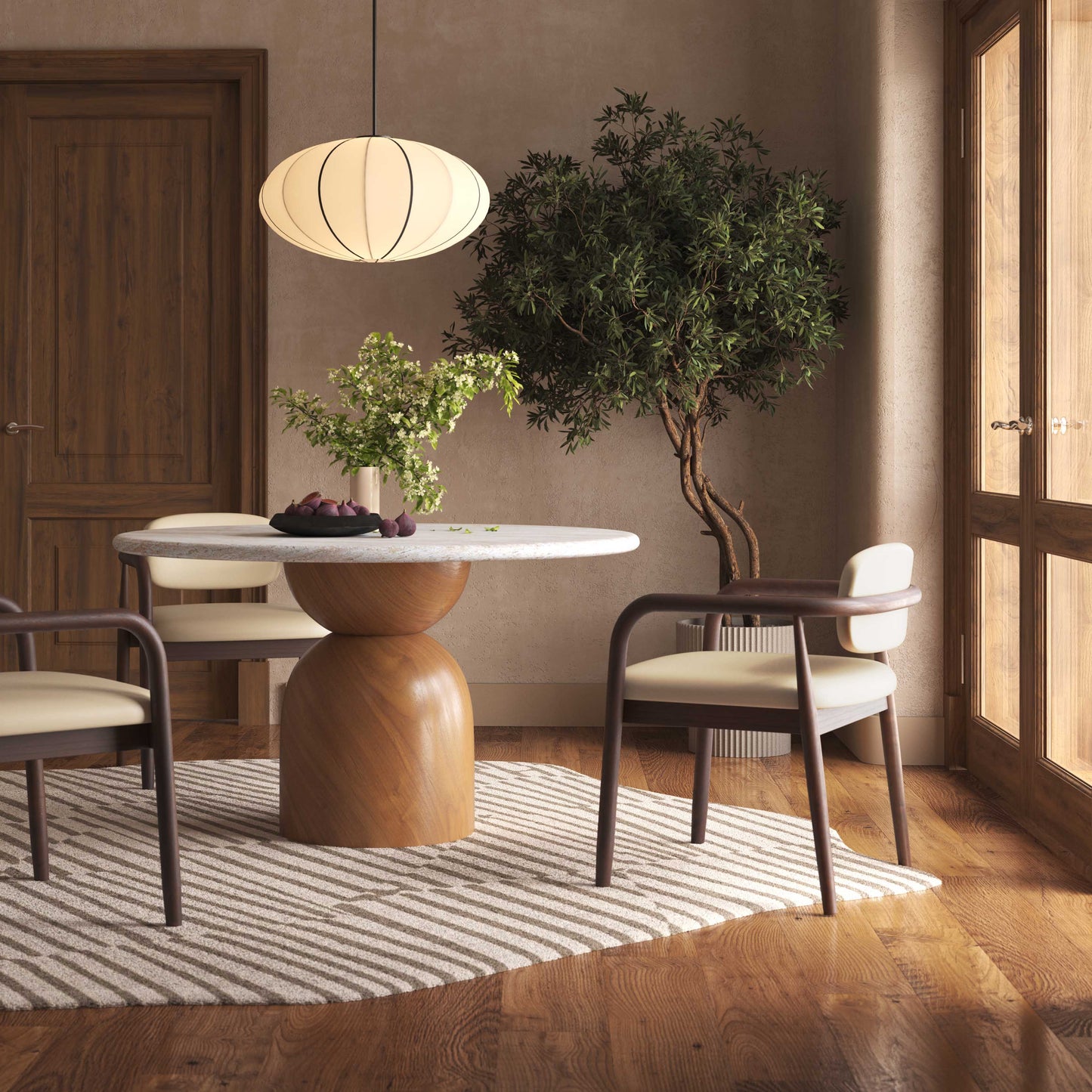 Betsy Taupe Contract-Grade Vegan Leather Dining Chair Taupe by Tov Furniture