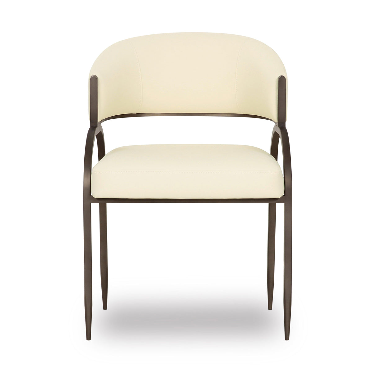 Tatum Cream Performance Vegan Leather Dining Chair by TOV Furniture – photo 3 of 7