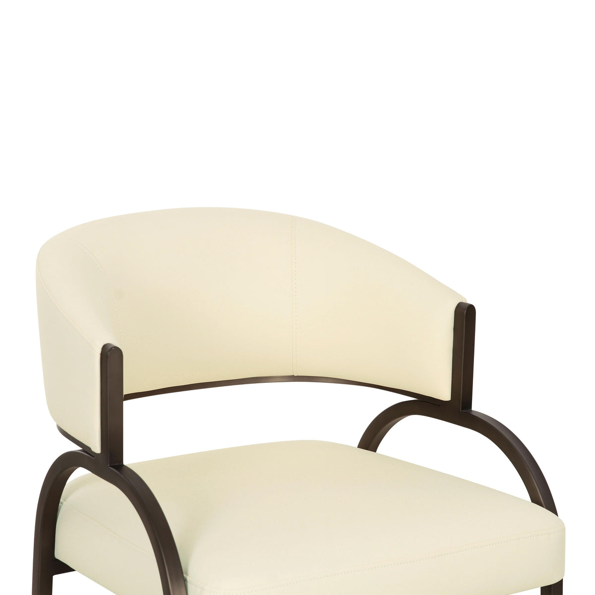 Tatum Cream Performance Vegan Leather Dining Chair by TOV Furniture – photo 5 of 7