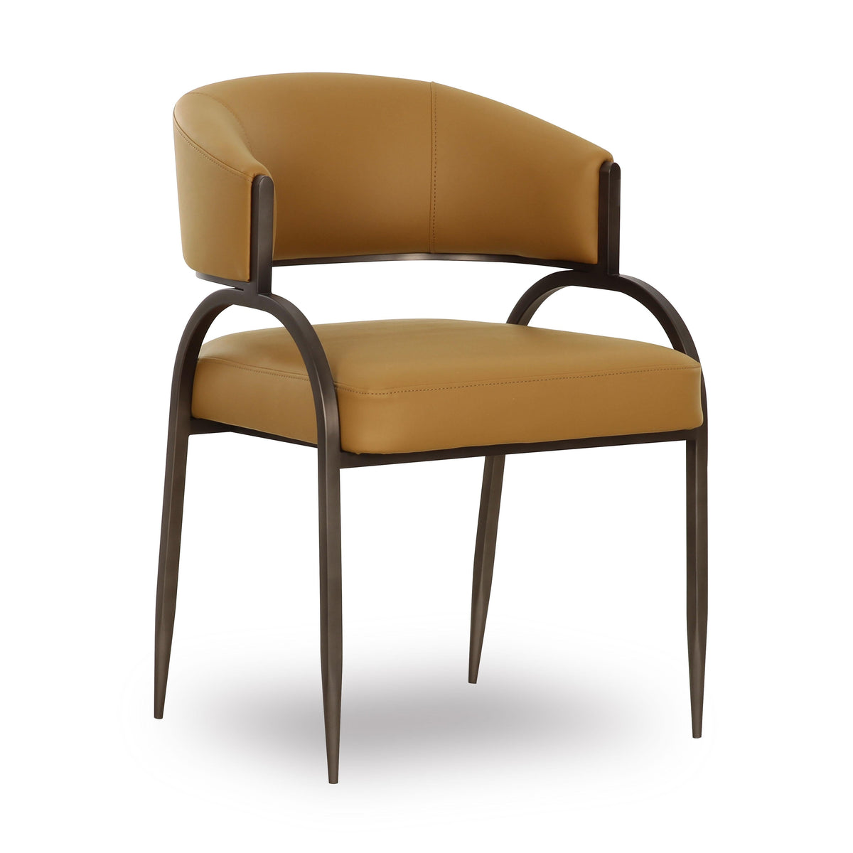 Tatum Tan Performance Vegan Leather Dining Chair by TOV Furniture – photo 1 of 7