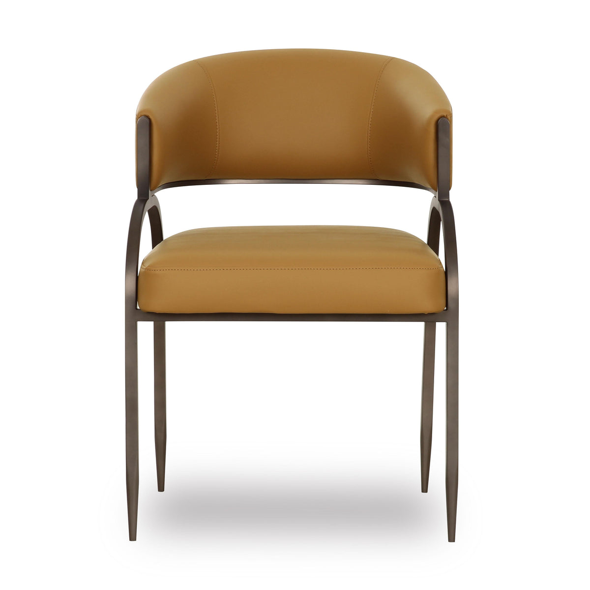 Tatum Tan Performance Vegan Leather Dining Chair by TOV Furniture – photo 3 of 7