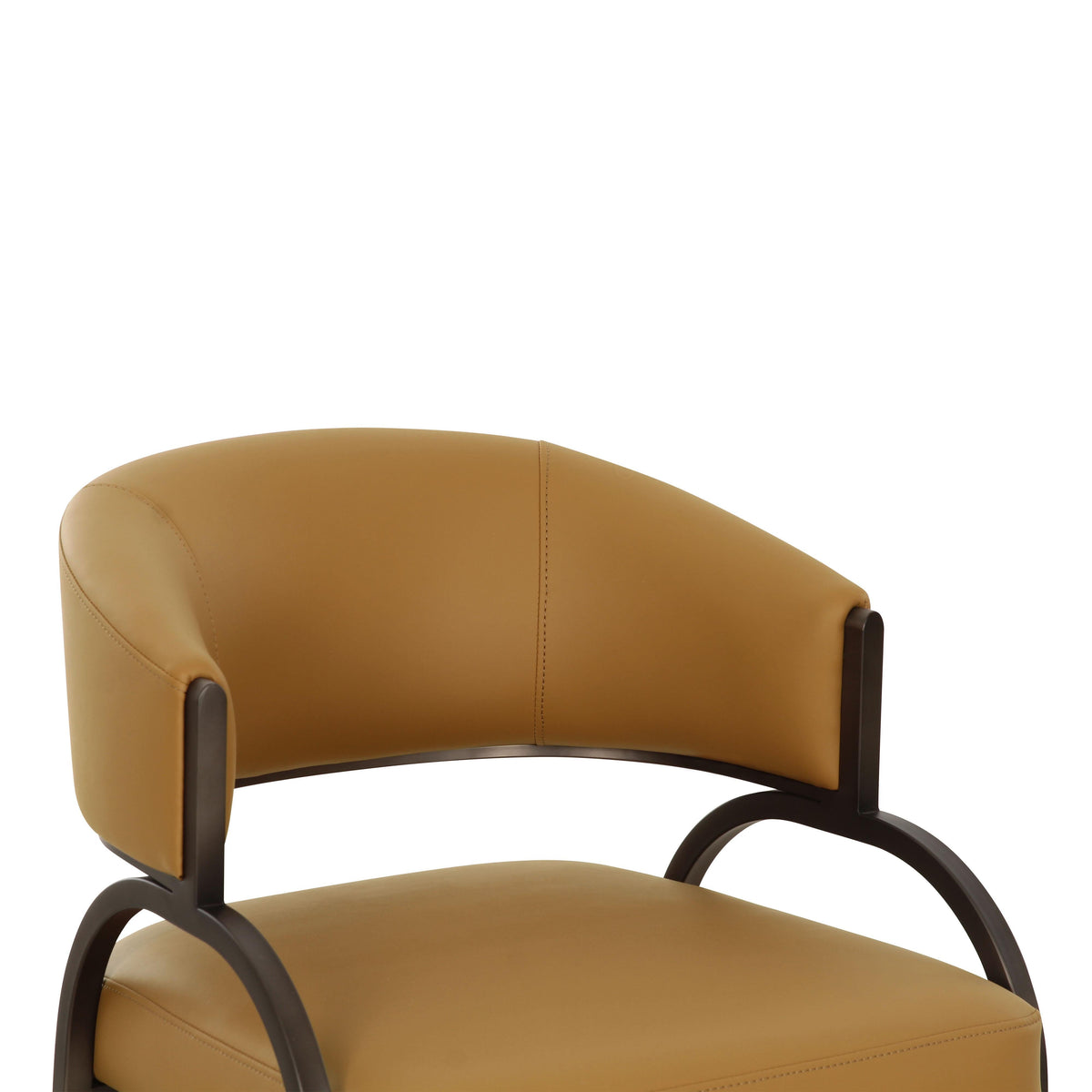 Tatum Tan Performance Vegan Leather Dining Chair by TOV Furniture – photo 5 of 7