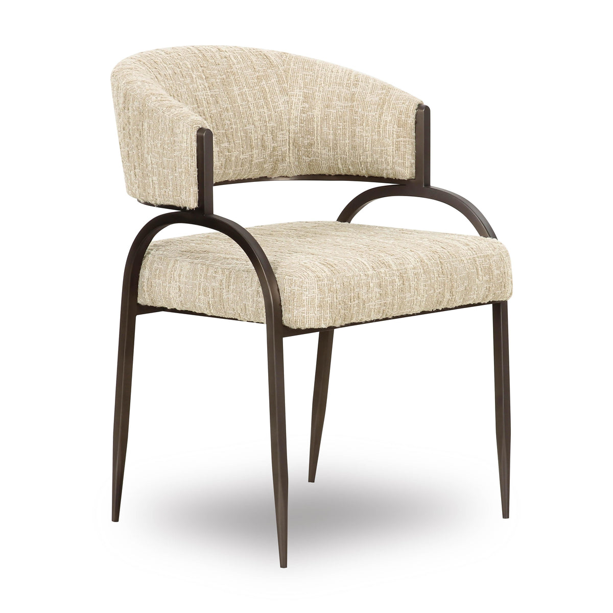 Tatum Taupe Textured Performance Boucle Dining Chair by TOV Furniture – photo 1 of 7