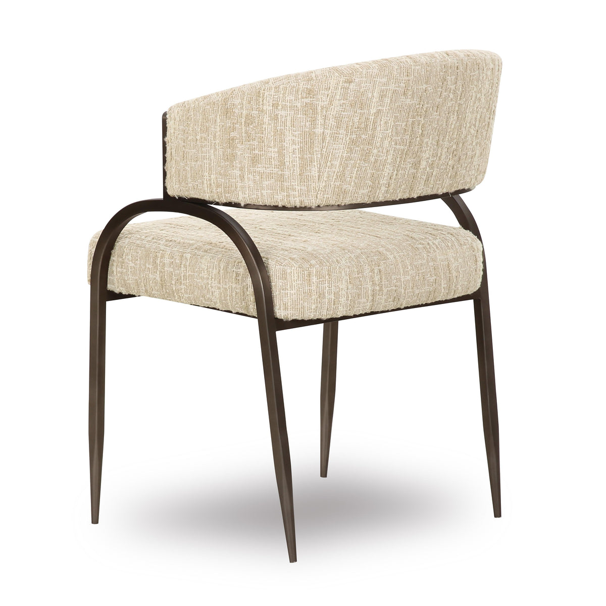 Tatum Taupe Textured Performance Boucle Dining Chair by TOV Furniture – photo 4 of 7