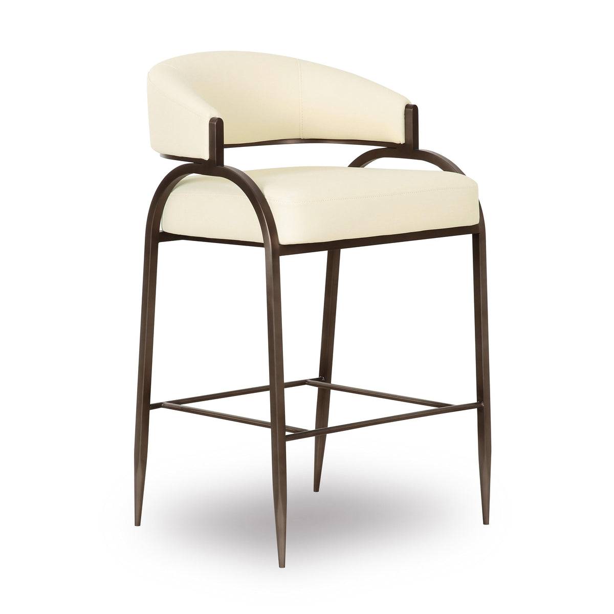 Tatum Cream Performance Vegan Leather Counter Stool by TOV Furniture – photo 1 of 7