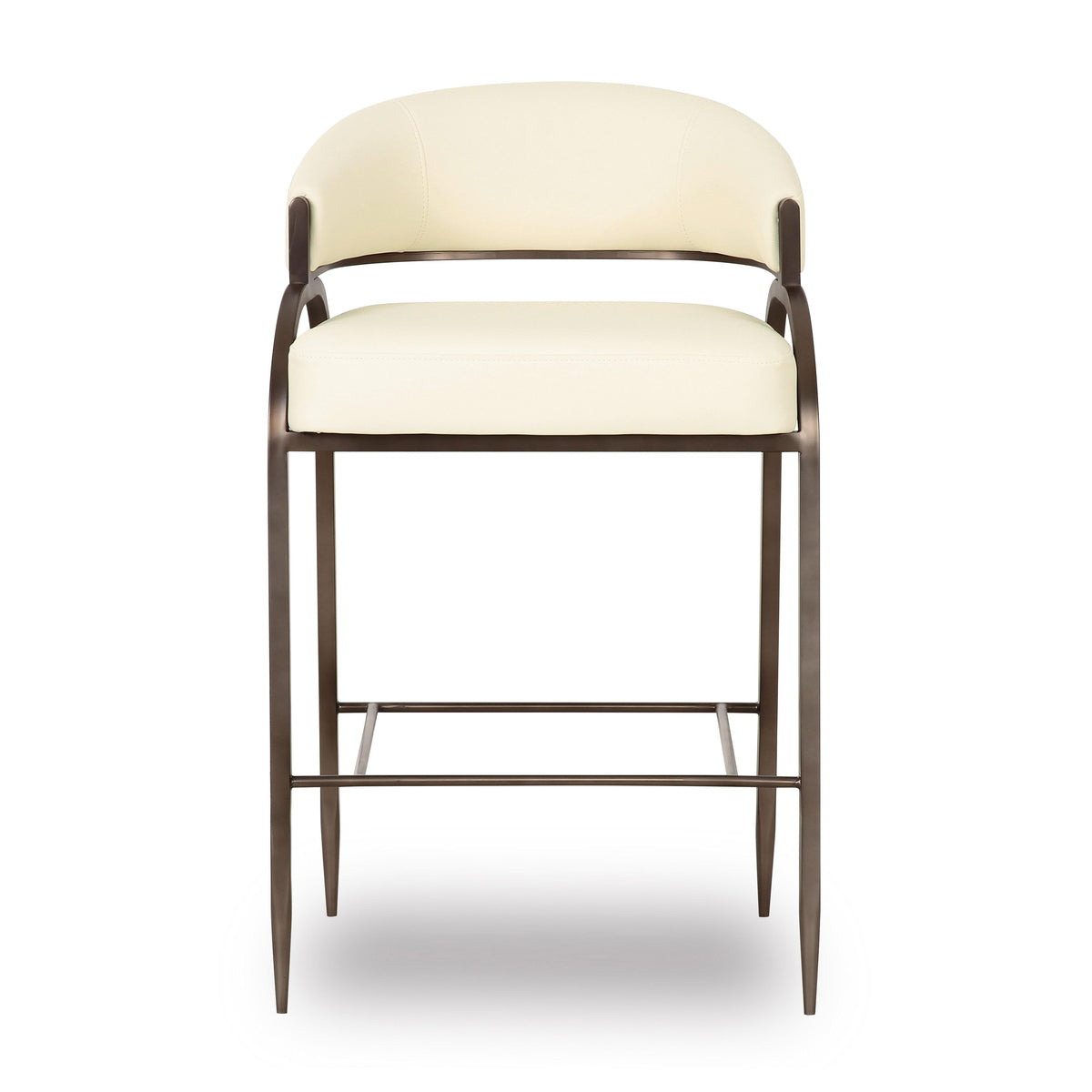 Tatum Cream Performance Vegan Leather Counter Stool by TOV Furniture – photo 3 of 7